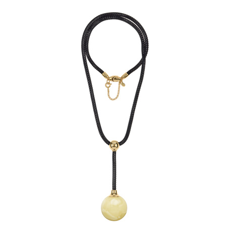 Necklace Qule with amber