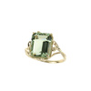 Gold ring with green amethyst