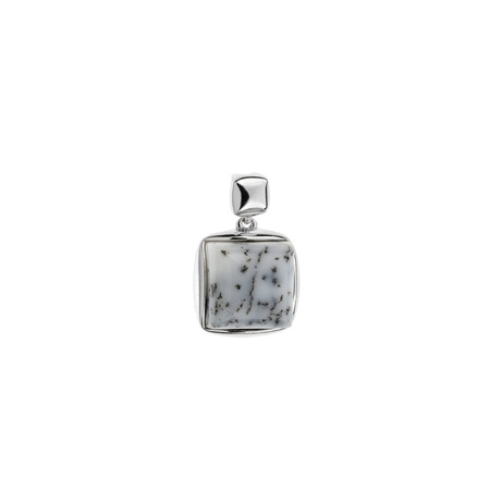 Silver pendant with agate