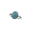 Silver ring with turquoise