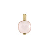 Gold pendant with rose quartz