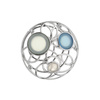 Silver pendant with gem stones