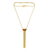 Silver necklace with amber