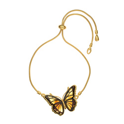 Bransoletka srebrny Motyle