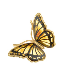 Silver pendant Butterfly