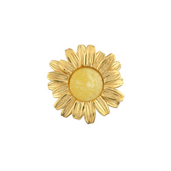 Silver pendant with amber  - Margaret