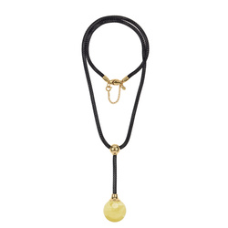 Necklace Qule with amber
