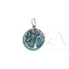Silver pendant with turquoise
