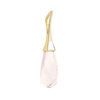 Gold pendant with rose quartz