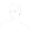 Silver earrings with turquoise