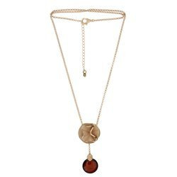 Naszyjnik srebrny z bursztynem