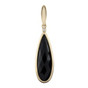Gold pendant with black agate