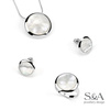Silver pendant with mother of pearl