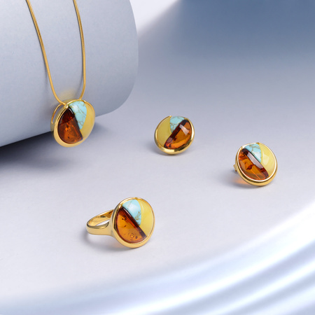 Wisiorek srebrny z turkusem