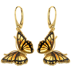 Silver earings Butterfly