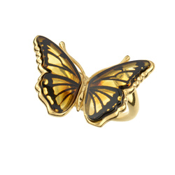 Pierścionek srebrny Motyle