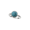 Silver ring with turquoise