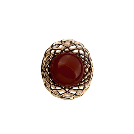 Silver pendant with amber