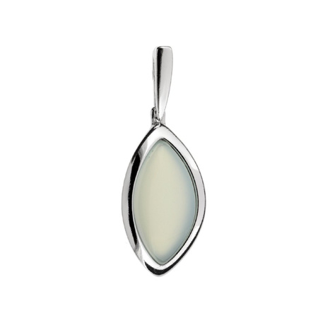 Silver pendant with agat aqua