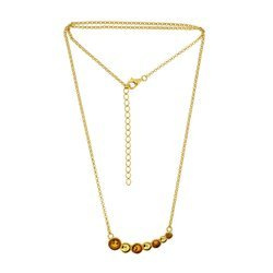 Naszyjnik srebrny z bursztynem