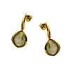 Silver earrings with labradorite