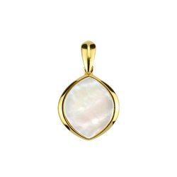 Silver pendant with mother of pearl