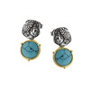 Silver earrings with turquoise