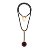 Necklace Qule with amber