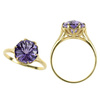 Gold ring with amethyst 