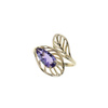 Gold ring with amethyst 