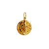 Silver pendant with amber