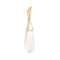Gold pendant with rose quartz