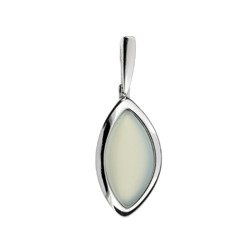 Silver pendant with agat aqua