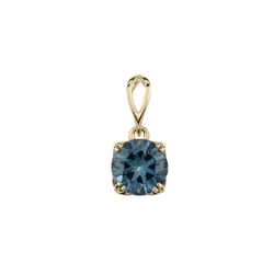 Wisiorek złoty z topazem london blue