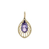 Gold pendant with amethyst