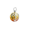 Silver pendant with amber