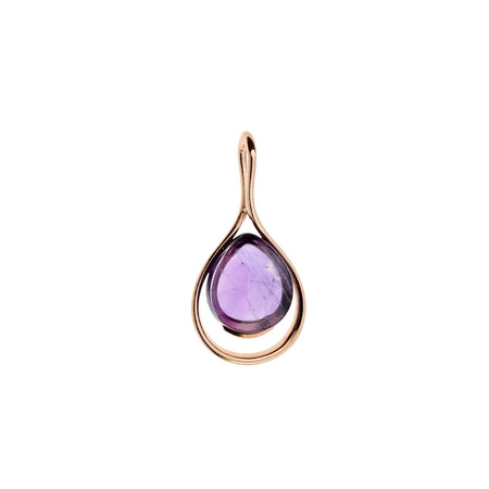Silver pendant with amethyst