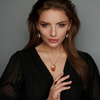 Silver pendant with amber